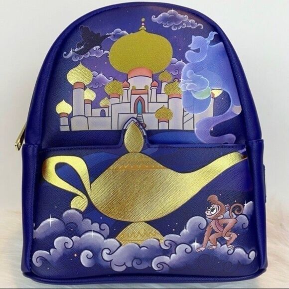 Disney Princess Jasmine Mini Backpack Aladdin Loungefly NWT - Picture 1 of 7